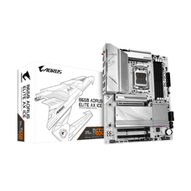 GIGABYTE B650 AORUS Elite AX ICE AM5 DDR5 Micro ATX Motherboard