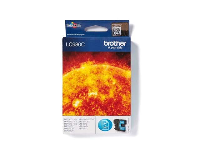 BROTHER - LC980C CYAN INK CARTRIDGE