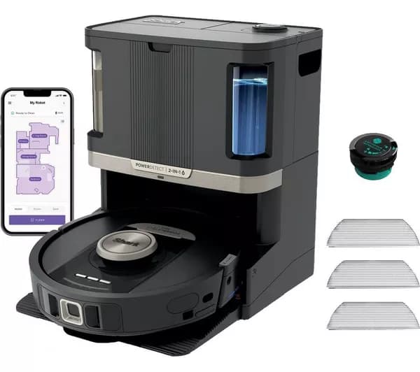SHARK PowerDetect NeverTouch Pro RV2800ZEUK 2-in-1 Robot Vacuum Cleaner - Black
