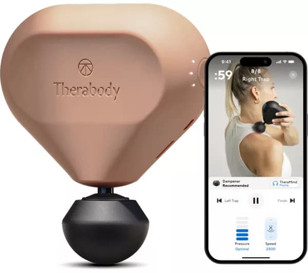 THERABODY Theragun Mini 2.0 Handheld Smart Body Massager - Desert Rose