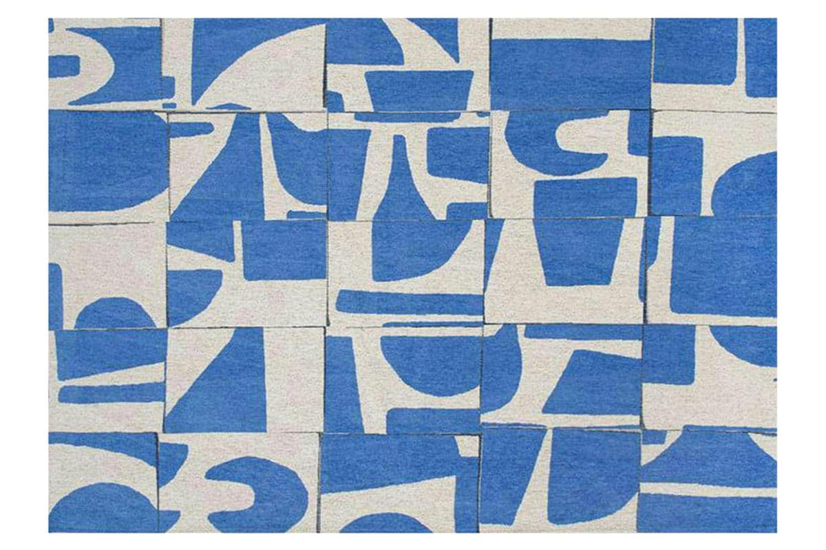 Louis De Poortere | Papercut Indoor Eco Rug | Blue/White | 170 x 240 cm