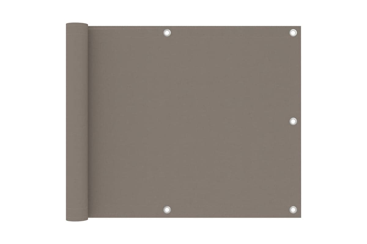 vidaXL 134986 Balcony Screen Taupe 75x500cm Oxford Fabric