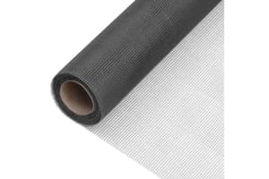 vidaXL 150863 Mesh Screen Fiberglass 112x1000cm Black