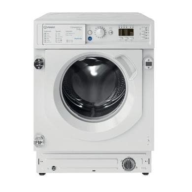 Indesit Push&Go 7kg Wash 5kg Dry 1400rpm Integrated Washer Dryer  - Quiet, Steam -  White