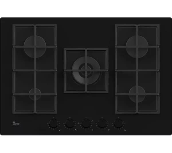 HOOVER HVG74WC5B 75 cm Gas Hob - Black