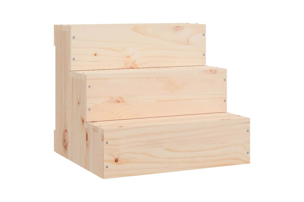vidaXL 822461 Pet Stair 40x37.5x35cm Solid Wood Pine