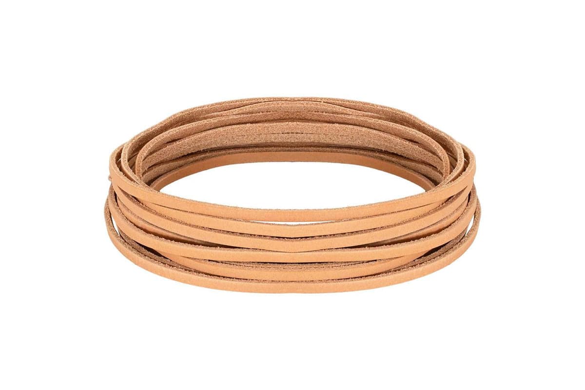 Vidaxl Leather Strap 1 Light Brown 200 X 03 Cm Leather