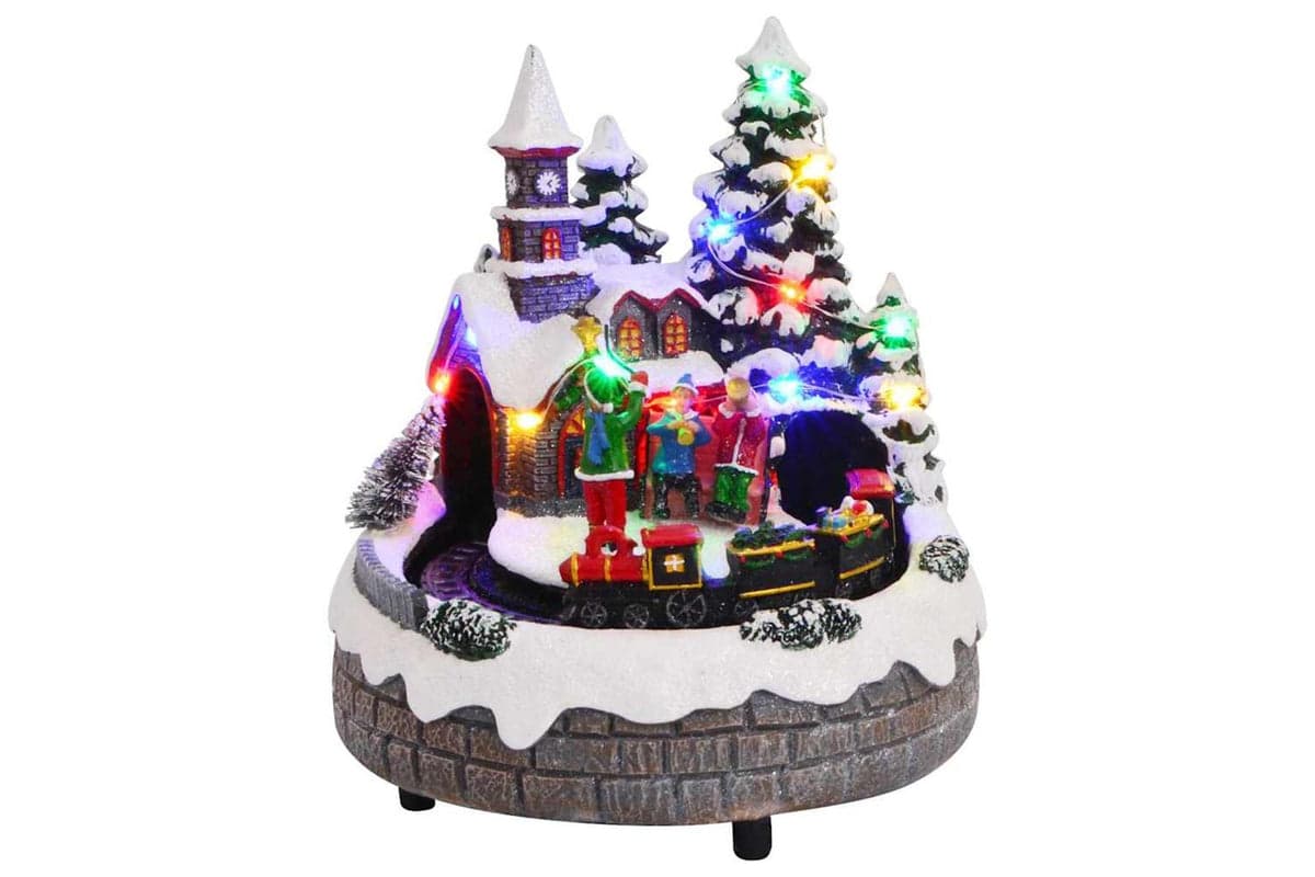 Vidaxl Christmas Tabletop Multicolour 16 X 16 X 19 Cm Resin