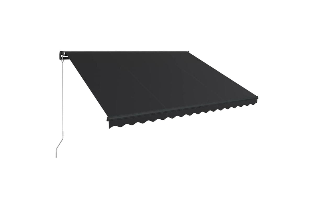 vidaXL 3051240 Manual Retractable Awning 450x300cm Anthracite
