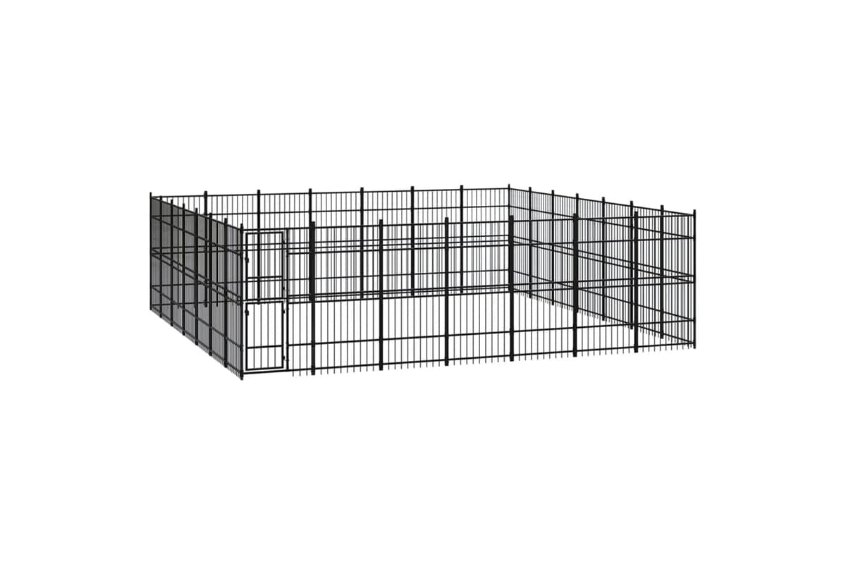 Vidaxl 3098000 Outdoor Dog Kennel Steel 45.16 M2
