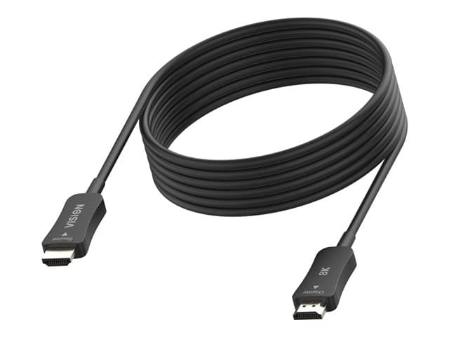 VISION - HDMI cable - HDMI male to HDMI male - 30 m - fibre optic - black - support Dynamic HDR10, 8K60Hz (7680 x 3220) support, 4K120Hz support, HDCP 2.2 support