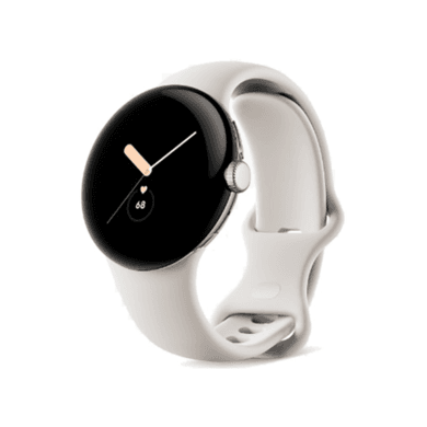 Google Pixel Watch 1 41mm Silver Aluminium Case with Chalk Strap 4G Smartwatch