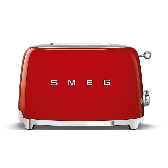 Smeg 50's Retro style 2 Slice Red Toaster | TSF01RDUK