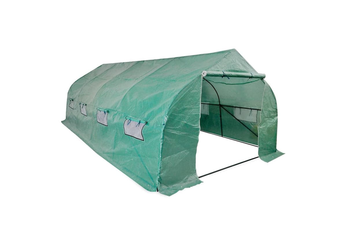Vidaxl 42911 Portable Polytunnel Greenhouse Steel Frame Walk-in 18 Sq M