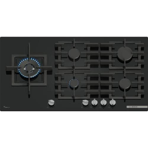 BOSCH            SERIES 6 90CM GAS HOB - GAS ON GLASS