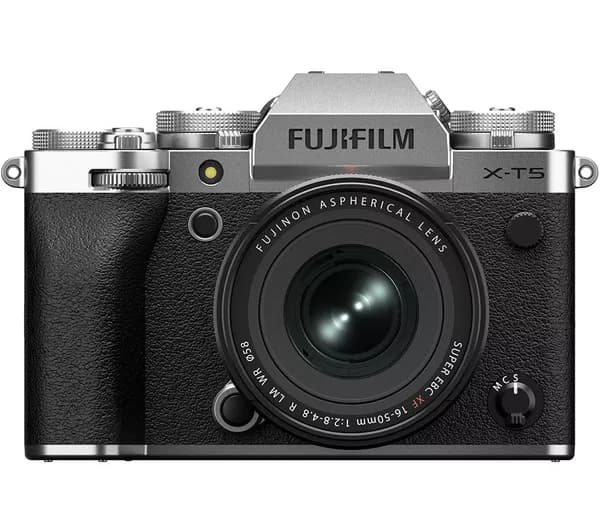 FUJIFILM X-T5 Mirrorless Camera with FUJINON XF 16-50 mm f/2.8-4 R LM WR Lens - Silver