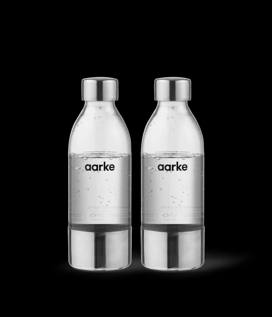 Aarke Small PET Water Bottle for Carbonator 3, 650ml, 2-Pack | A1202