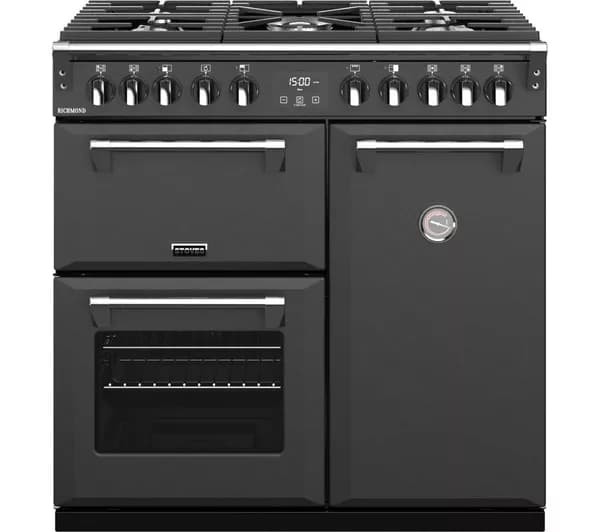 STOVES Richmond S900DF 90 cm Dual Fuel Range Cooker - Anthracite & Chrome