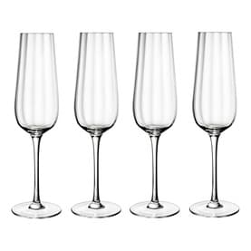 Rose Garden Champagne Flute, Set of Four