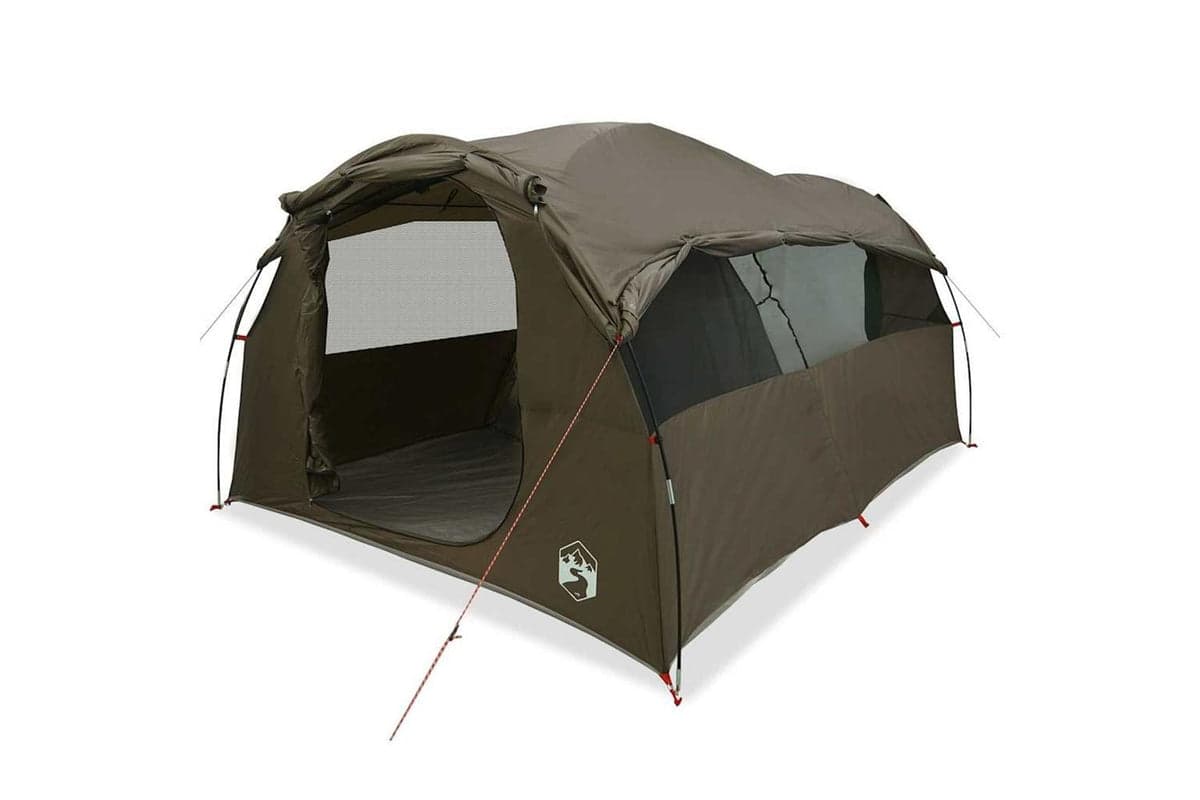 Vidaxl Family Tent Tunnel 6-person Brown Waterproof