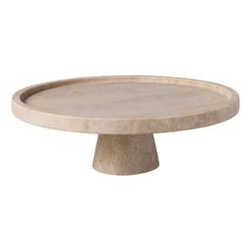 Manufacture Travertine Footed Serving Platter 28cm
