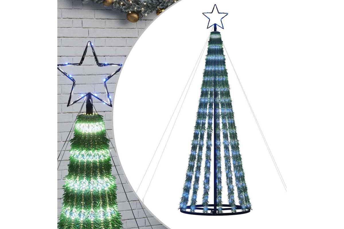 Vidaxl Led Christmas Tree 275 Leds Blue 180 Cm