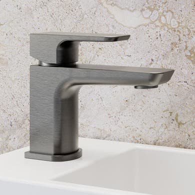Gunmetal Cloakroom Mono Basin Mixer Tap - Zana