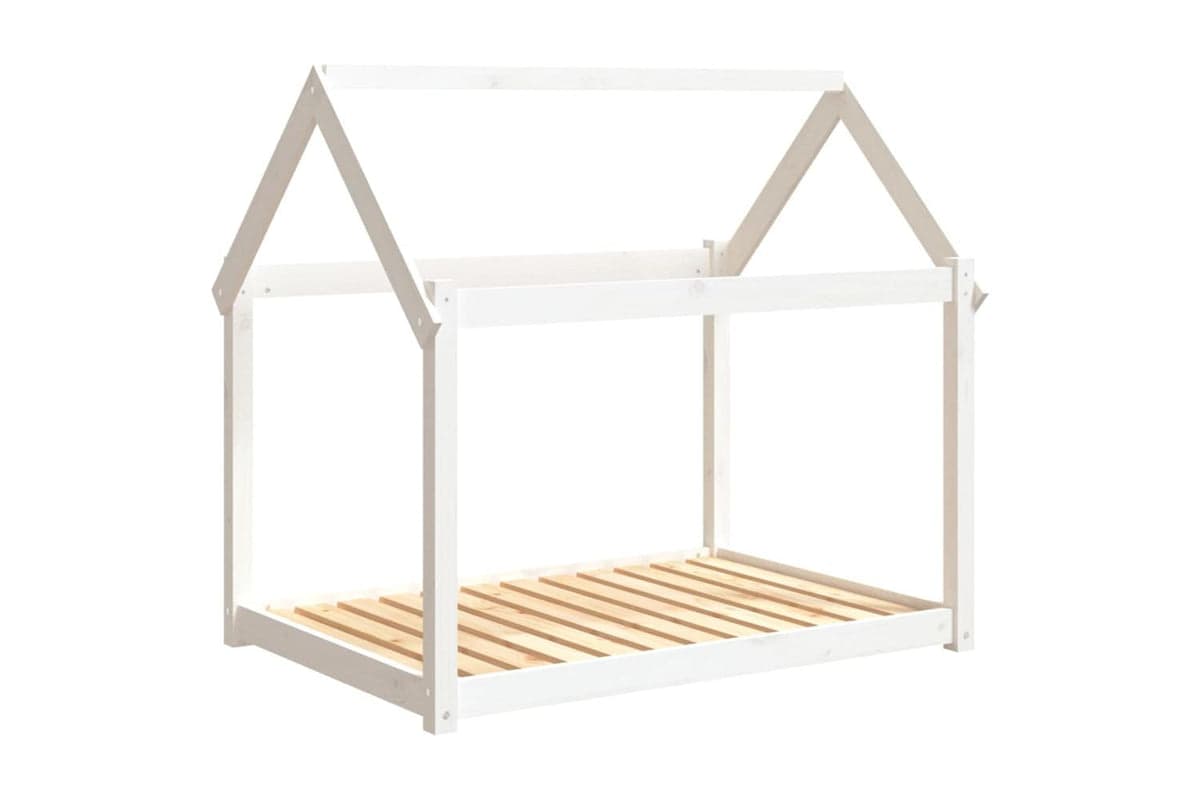 Dog Bed White 111x80x100 Cm Solid Wood Pine