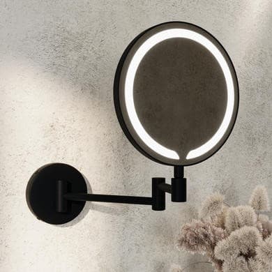 Gemini Round Magnifying Makeup Bathroom Mirror
