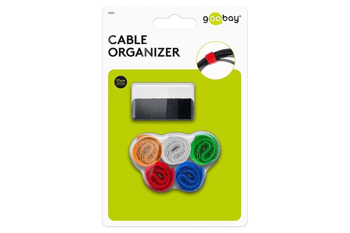 Goobay Cable Management Set with Hook-and-Loop Fastener | 70350