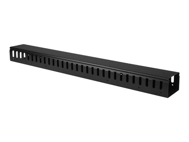 STARTECH.COM - Startech 3ft (1m) Vertical Cable Management Duct with Cover - 0U Open Slot Finger Duct Wire Raceway for 19 Inch Server Rack - Slotted Cord Channel (CMVER20UF) - cable organizer - 20U