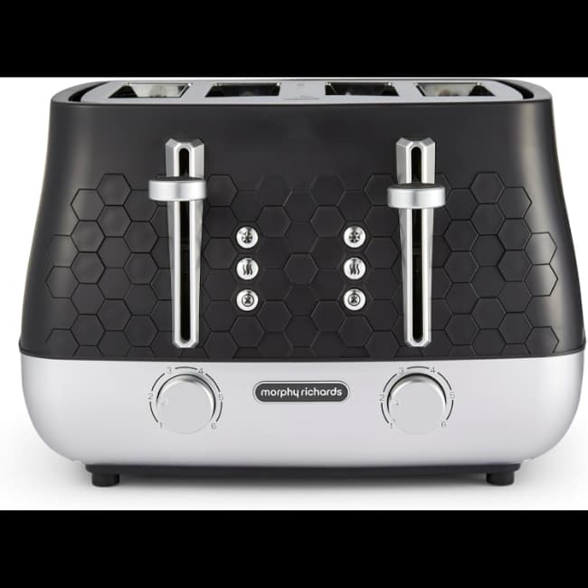 Morphy Richards Cassini 4 Slice Toaster | Moonless Night Black | 243020