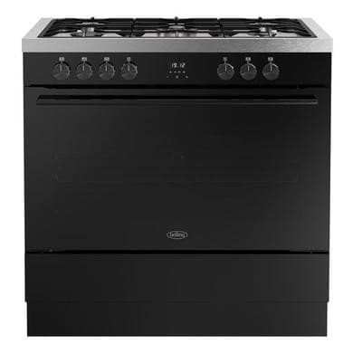 Belling Vision Single Cavity 90cm Dual Fuel Range Cooker - Black