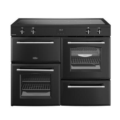 Belling Farmhouse 110cm Electric Induction Range Cooker - Black