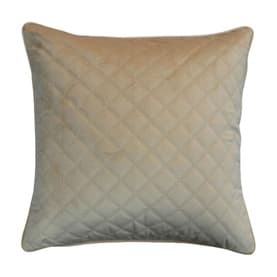 Velvet Quilted Cushion Caramel