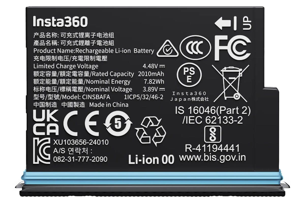 Insta360 X4 Air Battery | Graphite Black