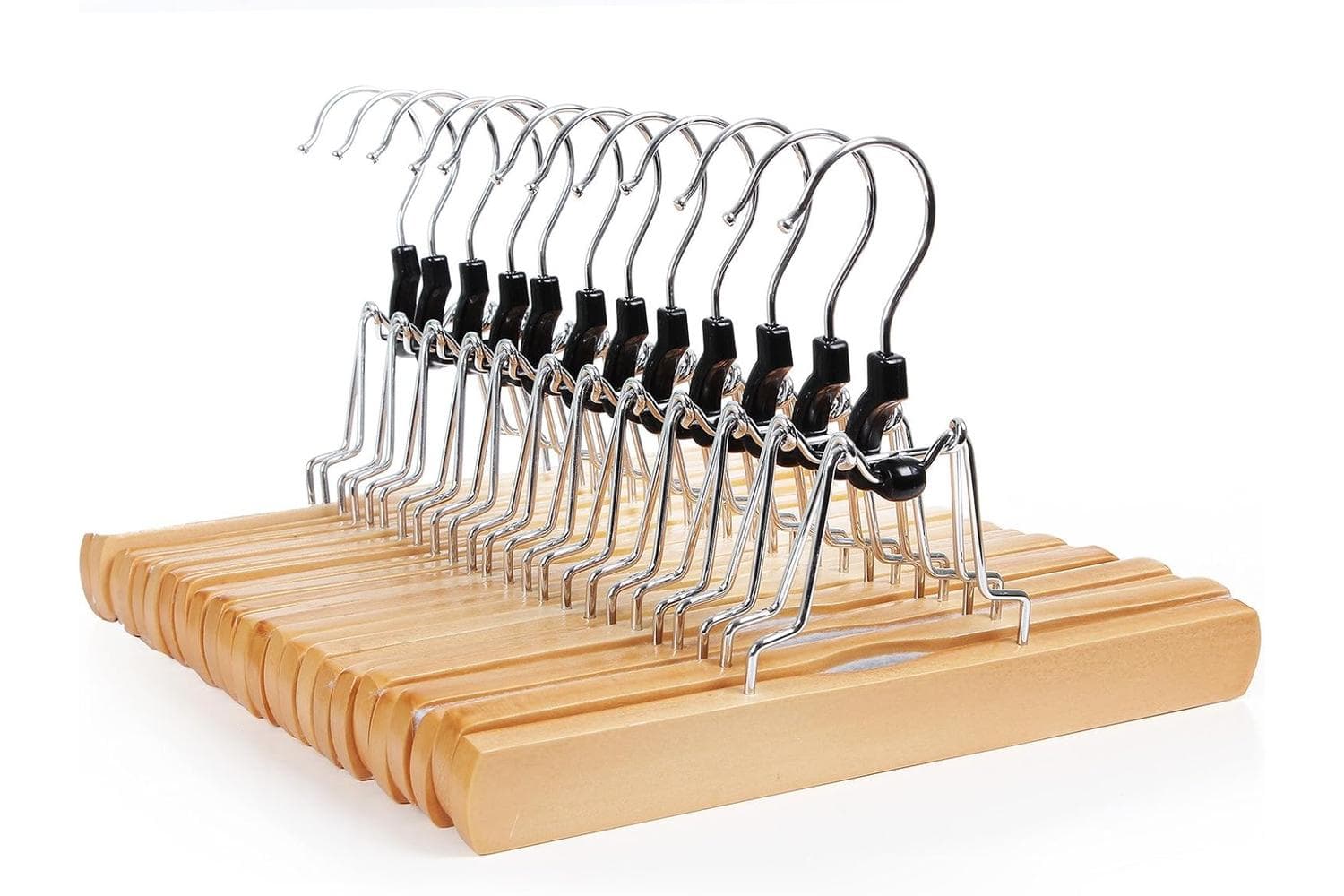 Songmics Crw007-12 Solid Wood Pants Hanger