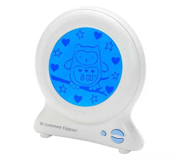 TOMMEE TIPPEE Groclock Baby Sleep Trainer Alarm Clock & Nightlight - White
