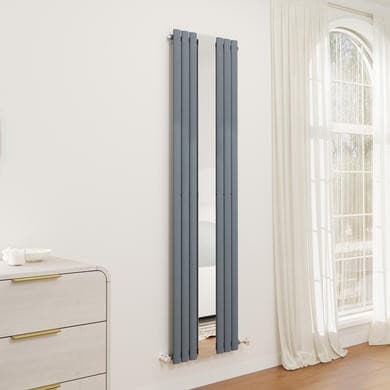Specchio Vertical Designer Radiator with Mirror