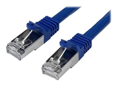 STARTECH.COM - Startech 1m CAT6 Ethernet Cable, 10 Gigabit Shielded Snagless RJ45 100W PoE Patch Cord, CAT 6 10GbE SFTP Network Cable w/Strain Relief, Blue, Wiring is UL Certified/TIA - Category 6 - 26AWG (N6SPAT1MBL) - patch cable - 1 m - blue