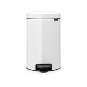 NewIcon Pedal Bin, 12L - White