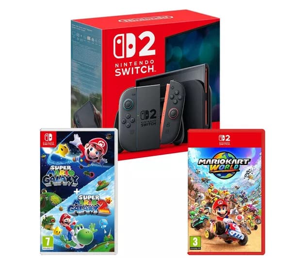 NINTENDO Switch 2 & Super Mario Galaxy 1 & 2 Bundle