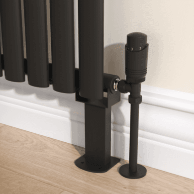 Sorrento Black Designer Radiator Feet -Suitable for Single and Double Panel Radiator