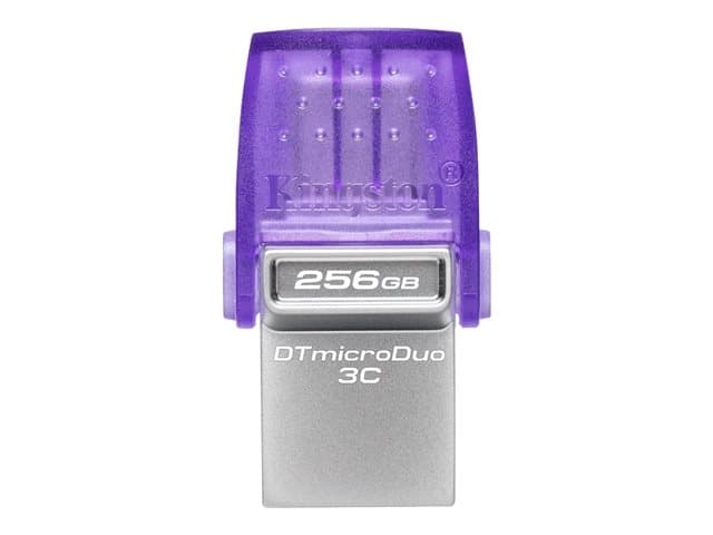 KINGSTON - DataTraveler microDuo 3C - USB flash drive - 256 GB - USB 3.2 Gen 1 / USB-C