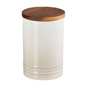 Stoneware Storage Jar With Wooden Lid 770ml