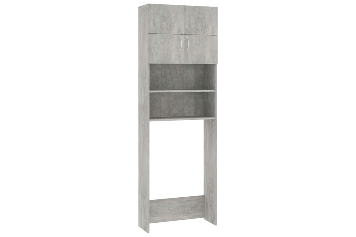 vidaXL 800031 Washing Machine Cabinet Concrete Grey 64x25.5x190cm Engineered Wood