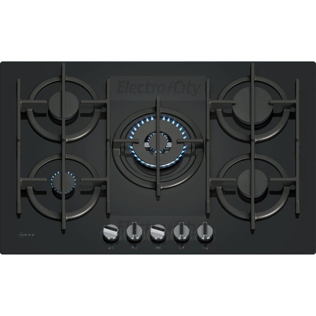 Neff N 70 5 Zone 75cm Gas Hob | Black