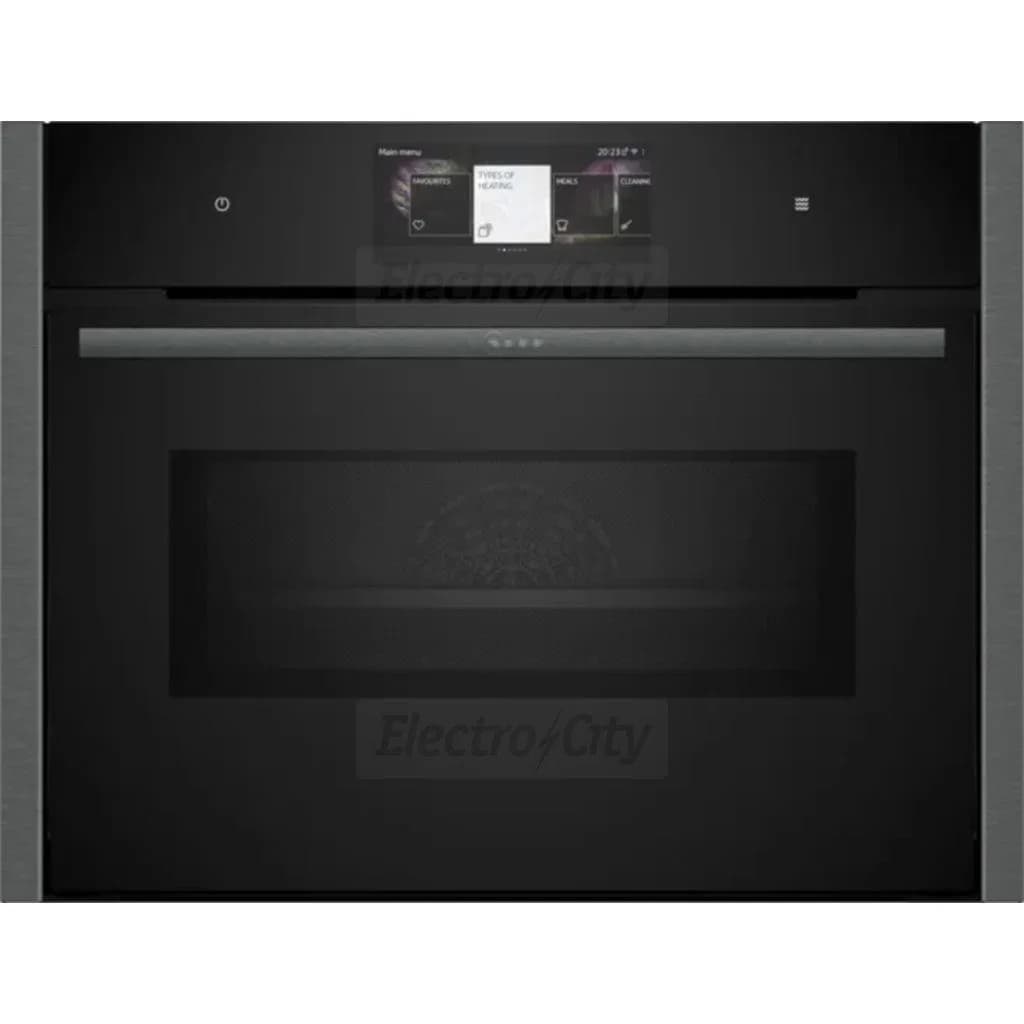 Neff N 90 45 Litre Built-in Compact Oven with Microwave | Graphite