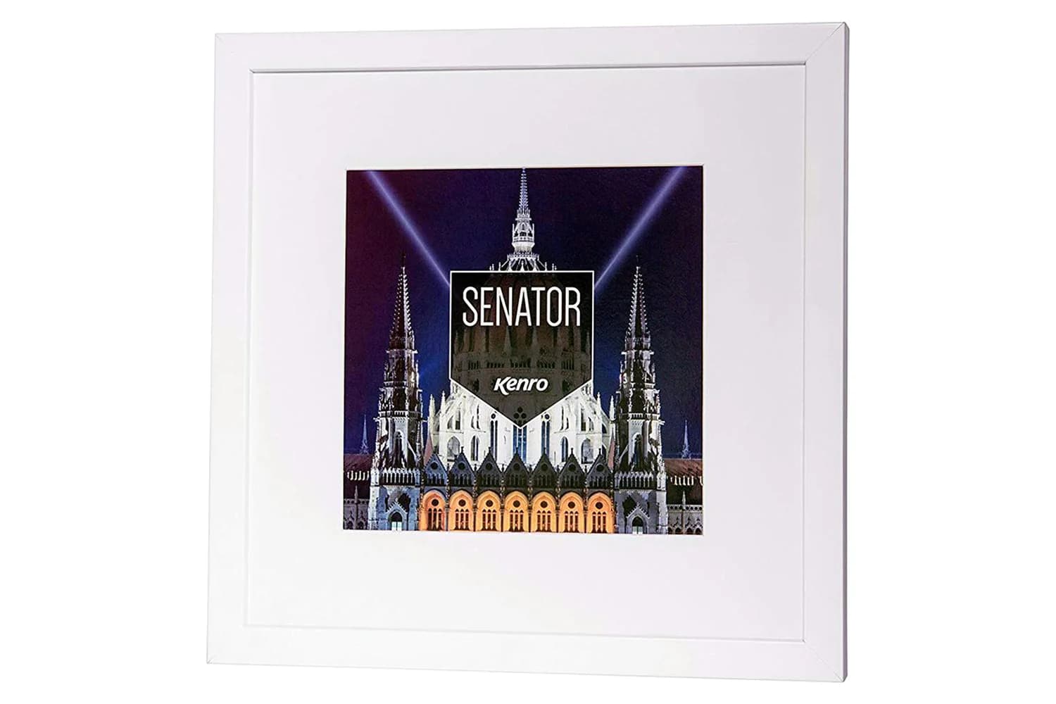Kenro Senator Box 8x8" Photo Frame | White