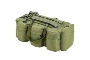 Vidaxl 91388 3-in-1 Army-style Duffel Bag 90 L Olive Green